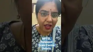 NPTEL released Exam Centre Details #nptel2023 #nptelexam #nptel