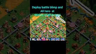 Blimp dragon attack to get 3 star at any base#clashofclans