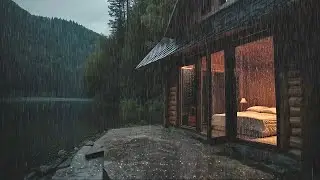 Cozy Cabin by the Lake 🌧️ Peaceful Rain Sounds for Sleeping, Deep Relaxation & Insomnia Relief