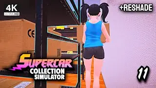 Supercar Collection Simulator +Reshade 4K #11 Update Store Warehouse Worker Longplay NoCommentary
