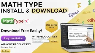 Mathtype Software Download & Installation | Math  Type Without Product Key | Math Type Software Use