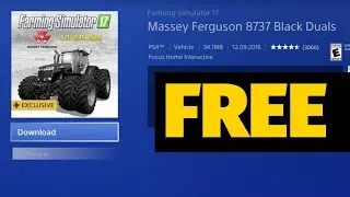 How to Download: Farming Simulator 17 Massey Ferguson 8737 Black Duals for FREE on PS4 | PlayStation