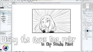 Using the Focus Line Ruler in Clip Studio Paint