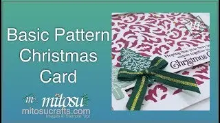 Basic Pattern Decorative Masks with Embossing Paste and Perfectly Plaid Christmas Card