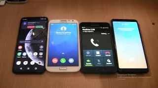 Incoming call&Outgoing call at the Same Time Realme c 35+ Samsung Note White +Note Pink+A 8 Plus