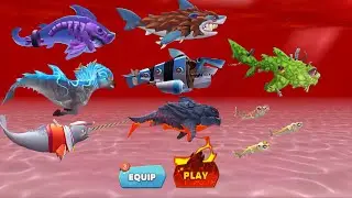 ALL SPECIAL SHARK UNLOCKED + TRAILER AND GAMEPLAY - Hungry Shark Evolution