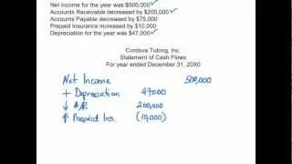 Statement of Cash Flows: Operating Activities Example - Financial Accounting video
