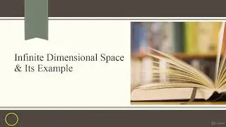 Example of Infinite Dimensional Spaces in Linear Algebra and Geometry