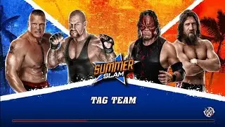 WWE 2K15 : Undertaker & Brock Lesnar VS Team Hell No 💪🏻💓 Tag Team 🔥 At Summer Slam 🔥🔥