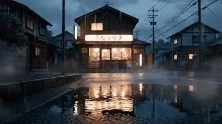 Late Night in Japan | Cinematic Neon Street in the Rain