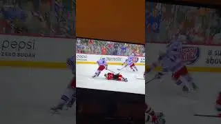 Jacob Trouba huge hit on Timo Meier 😳😳😳 #trouba #nhl #rangers #hugehit
