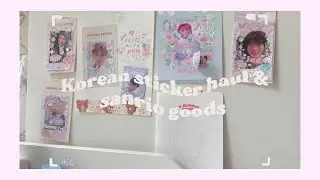 Korean sticker haul & Sanrio good // sooang studio, rilakkuma 💕🤍✨