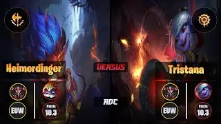 GrandMaster HEIMERDINGER [Conqueror] (ADC) VS  TRISTANA - Grandmaster EUW Patch 10.3