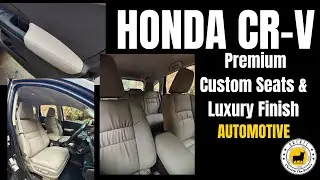 Персонализация салона Honda CR-V Premium | Роскошные чехлы на сиденья и обновление интерьера от O...