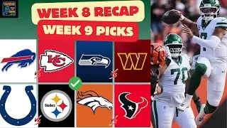 NFL Week 9 Storylines, Predictions & Picks. Week 8 Recap.