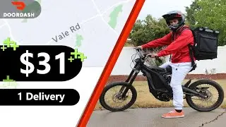 43 Minutes of Doordash Delivery on a Sur Ron X Electric Dirt Bike
