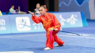 亚运会 女子太极剑  2 BRU LACHKAR Basma 9.756 第19届亚运会 19th Asian Games Women's  TaiJiJian 女子太极剑