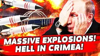 💥NOW! CRIMEA ROCKED BY EXPLOSIONS! MASSIVE ROCKET SALVO HITS THE BRIDGE! NAVAL BASES BURNING!| DASHA
