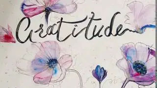 Brush Lettering with Watercolour on the Horizon BY:- BANSI SHAH