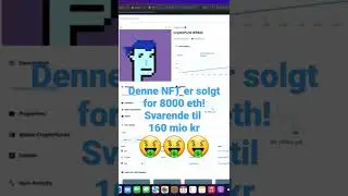 NFT solgt for 160 mio kr! Ny cryptopunks NFT multi million&aelig;r.