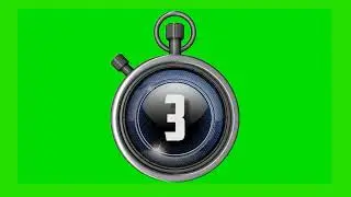 One to five seconds timer Gk question mid timer # green screen 1 to 5 countdown