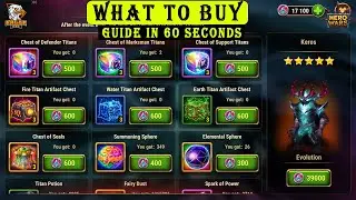 What To Buy In Keros's Shop 60 Seconds - Perfection of Darkness Event | Hero Wars Mobile
