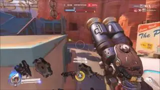 Holding the first checkpoint on Route 66 as Roadhog