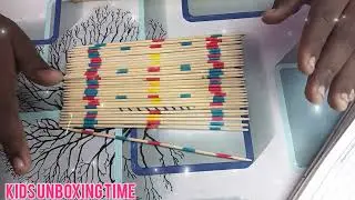 #trending #kidsunboxingtime #toys  mikado spile stick with box, indoor games for kids