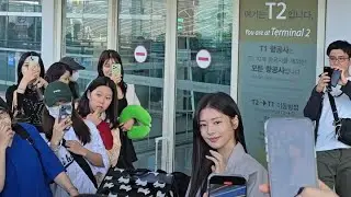 Jung Somin  정소민 Incheon Airport Departure 9-24-2024