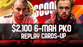 SCOOP 2022 39-H $2,100 wizowizo | Pwndidi | NVoskob1986 NLHE 6-MAX PKO Replay CARDS-UP $500k Gtd