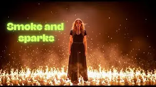 Smoke and sparks
