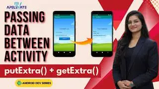 18. Passing Data Between Activities in Android | Intent putExtra & getStringExtra | Android Tutorial