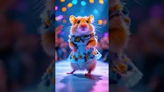Tiny Legs, Big Attitude! 🐹🔥 Watch This Hamster Slay the Runway #furryfashion #petmodel #runwaydebut