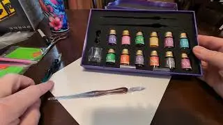 Temu Glass Pens and Neat Coloured Inks