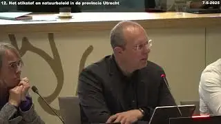 Inbreng Provinciale Staten Utrecht door ir. Wouter de Heij  - 7 mei 2025