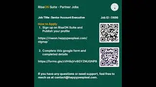Senior Account Executive | Partner Jobs | RiseON Suite  #hyderabadjobs #hiringnow #bangalorejobs