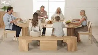 How to Extend the Transformer Round Dining Set | Round to Oval Table