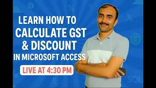 How to create GST and Discount calculation software in Ms access 365@COMPUTEREXCELSOLUTION #dbms