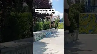 5 easy ledge tricks. Full video on my channel! #skating #skateboarding #shortsvideo #skate #shorts