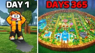 I Survive 365 Days😱 In 99 Night in FOREST | Roblox