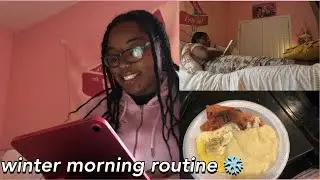 my 2025 winter morning routine ❄️ cooking breakfast, cleaning, hygiene routine, lots of yapping 