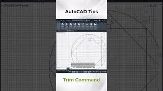 How to use the trim command on Autocad | AutoCAD trim command #shorts #short #ytshorts #ytviral