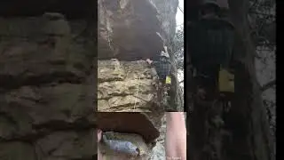 Climbing at Sandrock, aka Cherokee Rock Village. Route: Too Pumped, Chump, 5.10b #sportclimbing