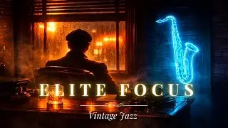 Sophisticated Noir Jazz 🎷 Late Night Focus | The Executive Office (3 HOURS)