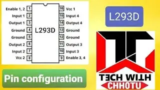 L293D motor driver ic||Pin configuration||Experiments 24&times;7