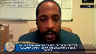 Testimony on Revised Criminal Code Act of 2021 (Kelvin Blowe)
