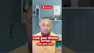 How to lock your iPhone screen with your voice |#iphonelockscreen