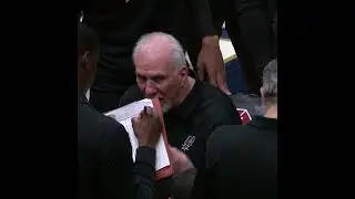 Gregg Popovich's tone from inside the huddle 🔊 *sound on* | #WIRED