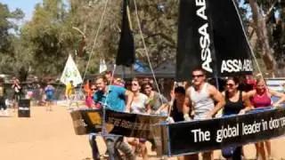 Henley-on-Todd Regatta, Alice Springs 2010 - Backpacker-Challenge Boat Race