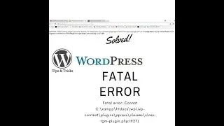 How to Complatly solved any wordpress fatal error | how to fix any wordpress fatal error 2017
